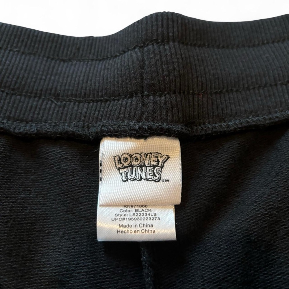 Warner Bros. Black Athletic Shorts with Looney Tunes Characters - Picture 5 of 6